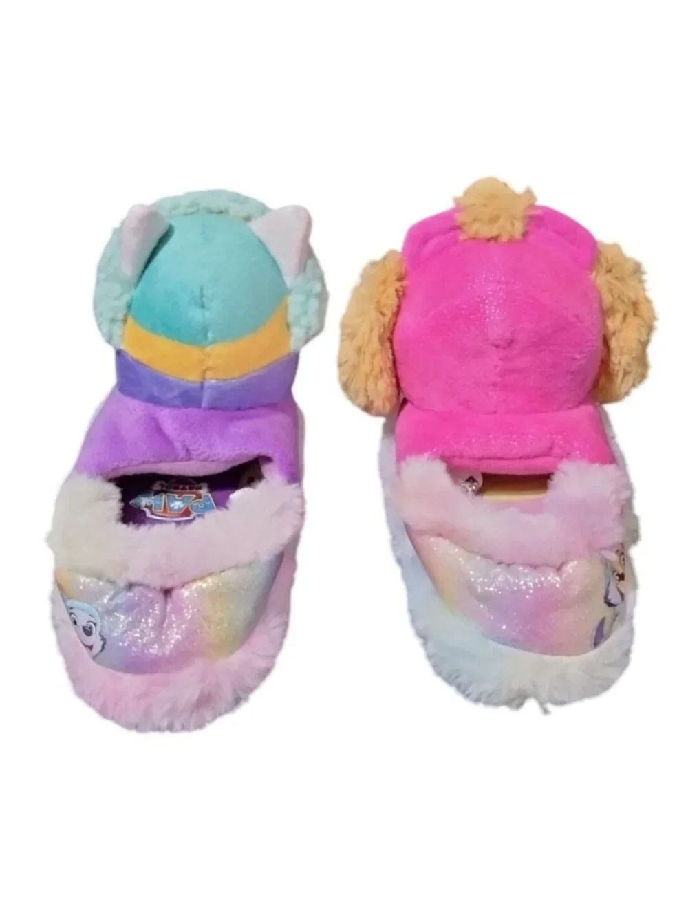 Nickelodeon Paw Patrol Toddler Size 5-6 Slippers 3D Skye Everest Plush Non-Slip